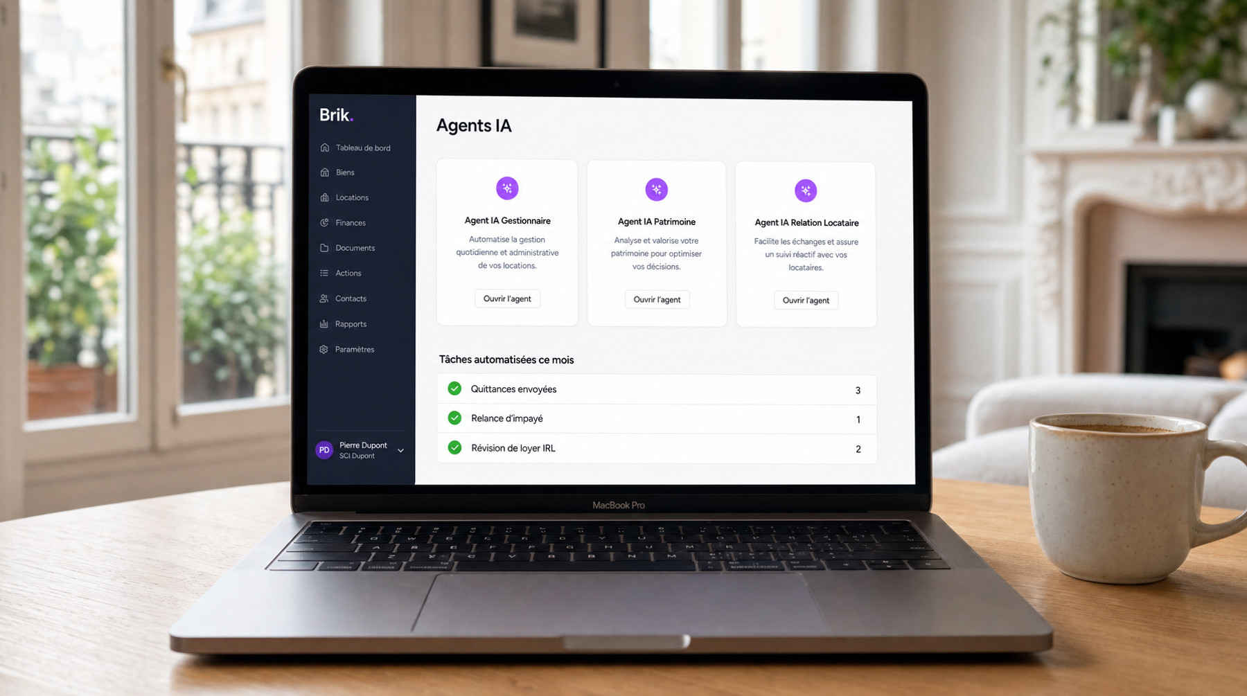 Assistant IA Brik Pro - 2 agents IA spécialisés immobilier (Gestion & Patrimoine + Communication Locataire)